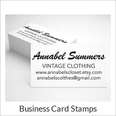 Business Card Stamps