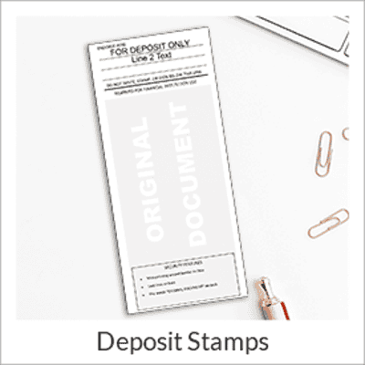 For Deposit Only Stamps