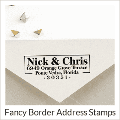 Fancy Border Address Stamps