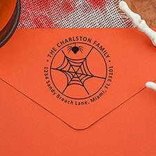 Holiday Rubber Address Stamps | Simply Stamps