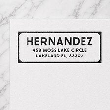 Rectangle Address Stamps, Custom Self Inking Stamps - Simply Stamps