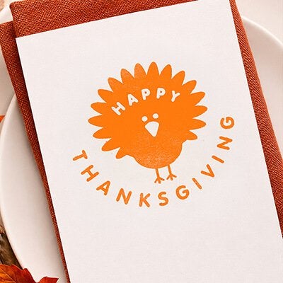 Thanksgiving Wooden Block Craft Stamps - Simply Stamps