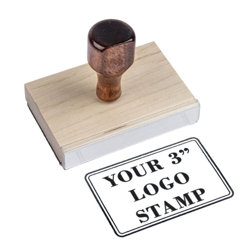 Wood Handle Custom Logo Stamps | Simply Stamps