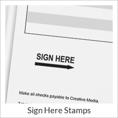 Sign Here & Initial Here Stamps