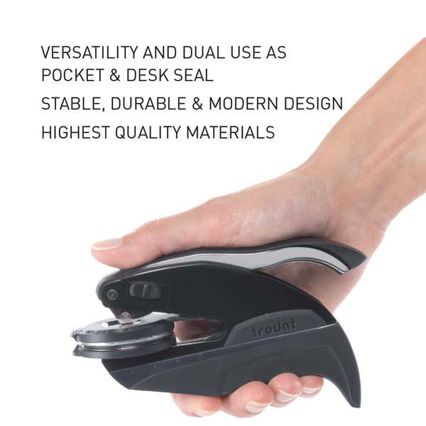 Book Embosser fits nicely in your hand