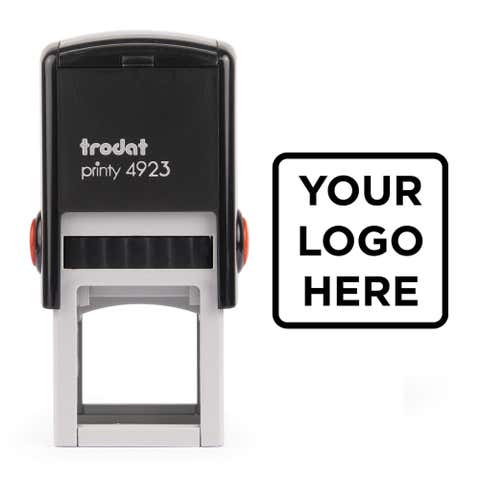 Small Custom Logo Stamp, 1"x1"
