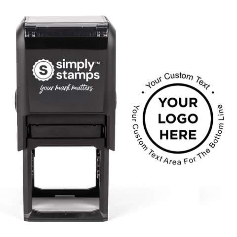 Custom Round Rubber Logo Stamp