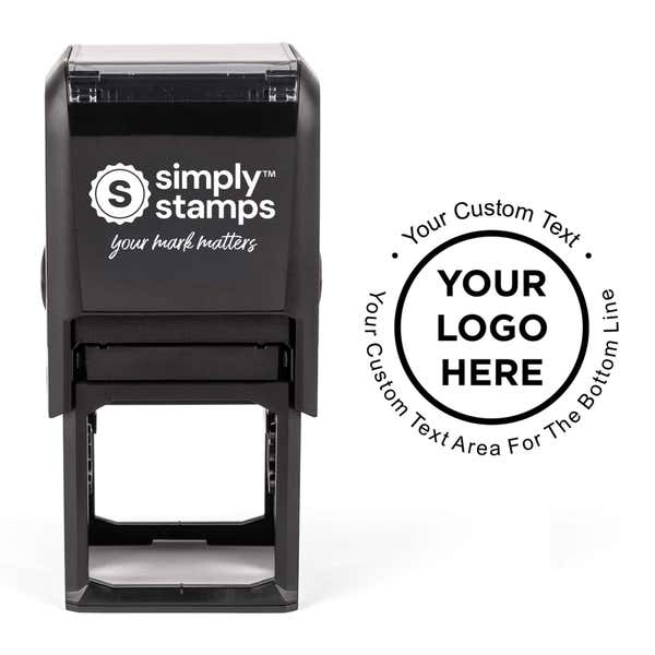 Custom Round Rubber Logo Stamp