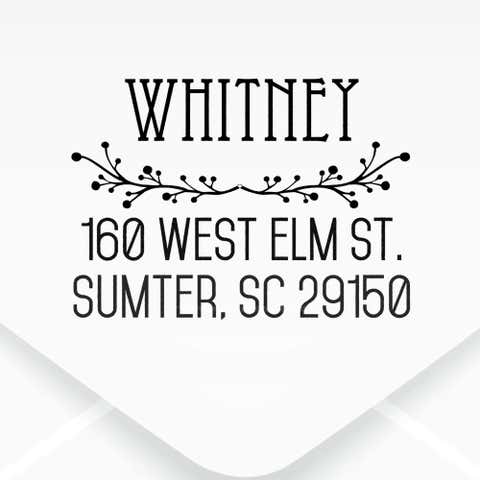 Cherry Tree Address Stamp