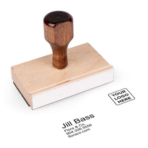 Custom Logo Business Card Stamp