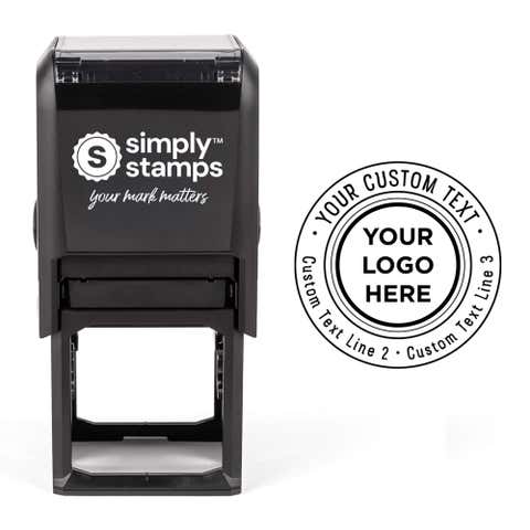 Custom Double Ring Logo Stamp