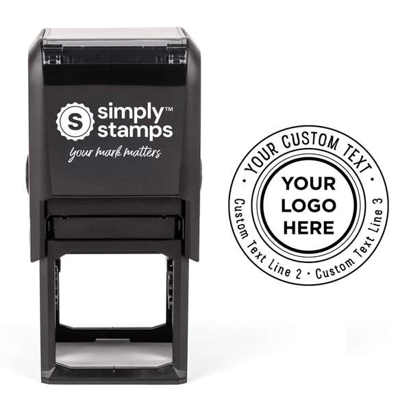 Custom Double Ring Logo Stamp