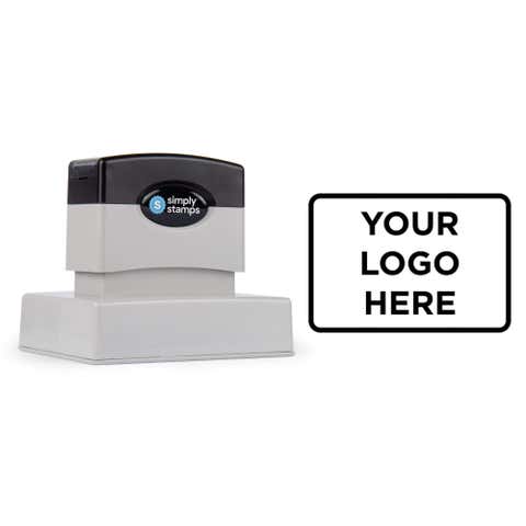 Medium 2-3/8" x 3-1/4" Custom Pre-Inked Logo Stamp