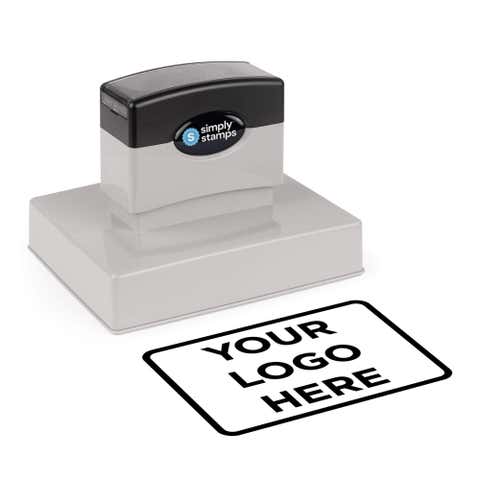 Extra Large Custom Pre-Inked Logo Stamp