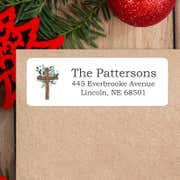 Religious Cross Custom Address Labels [Sheet of 30 Labels]