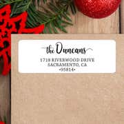 Modern Script Custom Address Labels [Sheet of 30 Labels]