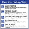 More Information About Clothing Stamps