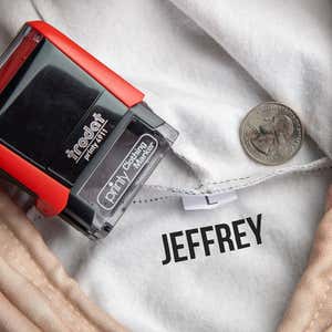 Visual Representation of Bold Clothing Stamp Size on Clothing