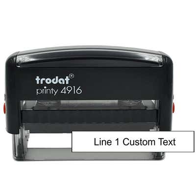 Custom 1 Line rubber stamp