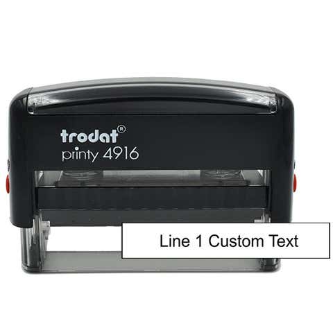 1 Line Custom Rubber Stamp