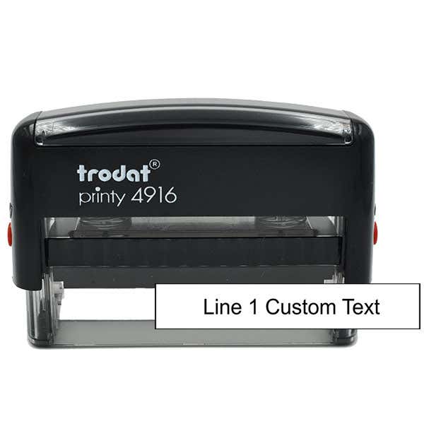 1 Line Custom Rubber Stamp