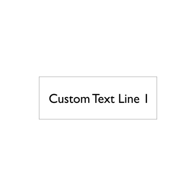 Custom 1 Line Rubber Stamp - alternate view