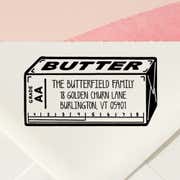 Stick of Butter Return Address Stamp
