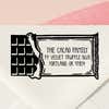Chocolate Bar Return Address Stamp – personalized chocolate bar design hand drawn by Salt & Paper