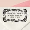 Citrus Grove Return Address Stamp – personalized citrus border design hand drawn by Salt & Paper