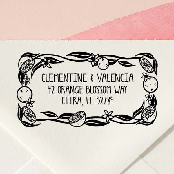 Citrus Grove Return Address Stamp