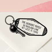 House Key Return Address Stamp
