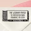Matchbox Return Address Stamp – personalized matchbox design hand drawn by Salt & Paper