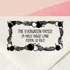 Ornament Garland Return Address Stamp – personalized ornament garland design hand drawn by Salt & Paper
