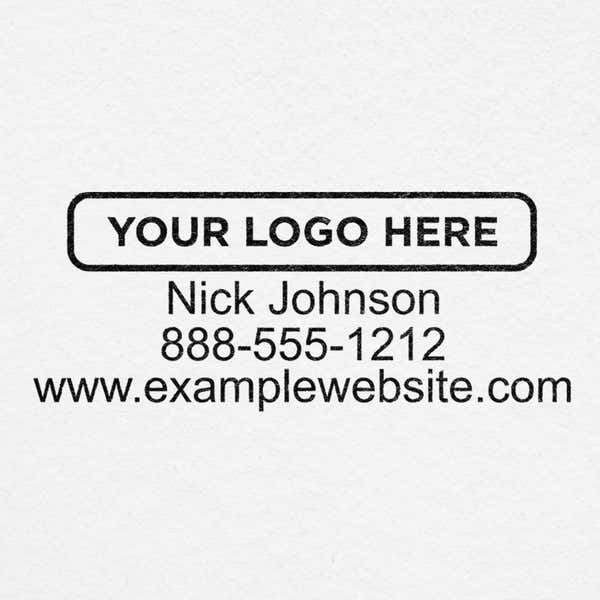 Custom logo design stamped onto paper stationery