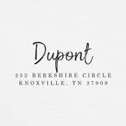 Dupont Brush Return Address Stamp