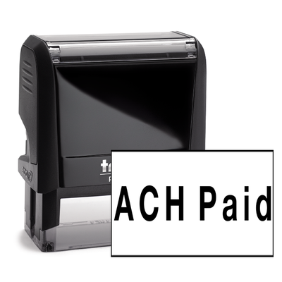 ACH Paid Rubber Stamp