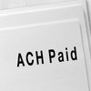 ACH Paid Rubber Stamp Imprint Example