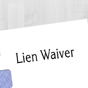 Lien Waiver Rubber Stock Stamp