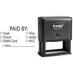 Paid By Multi Use Rubber Stamp Body and Design