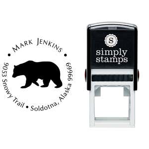 Big Bear Return Address Stamp Body and Design