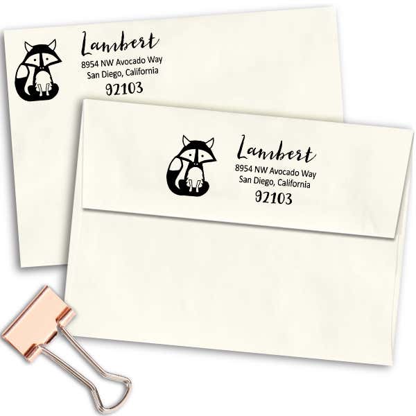 Fox Return Address Stamp Imprint Example