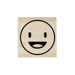 Happy Emoji Teacher Craft Stamp Imprint Example