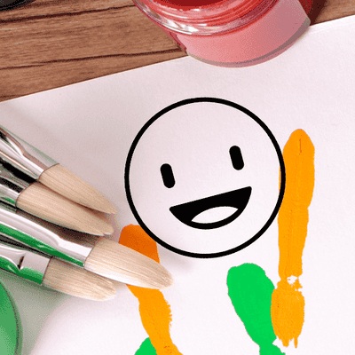 Happy Emoji Teacher Craft Stamp - alternate view