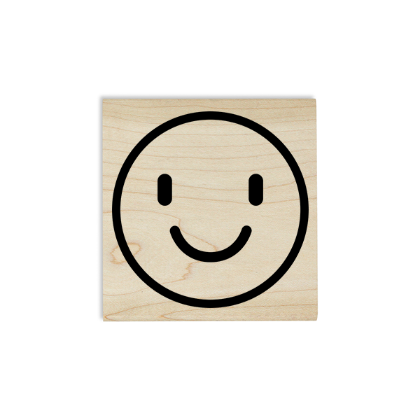 Smiley Emoji Teacher Craft Stamp Body and Design