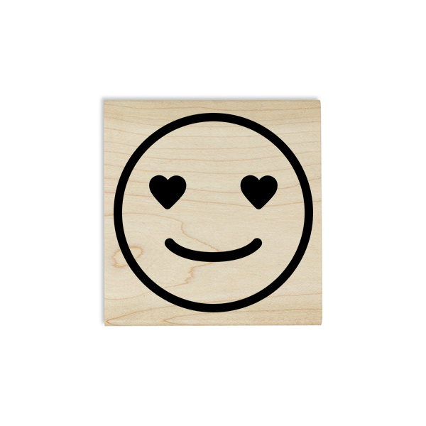 Love Emoji Teacher Craft Stamp Body and Design