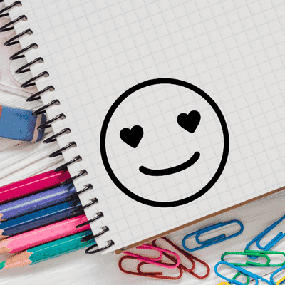 Love Emoji Teacher Craft Stamp - alternate view