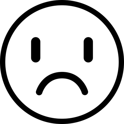 Sad Face Emoji Teacher Craft Stamp