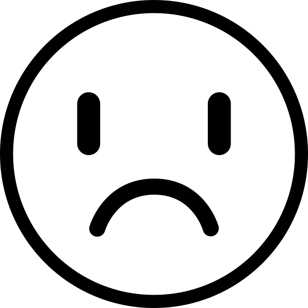 Sad Face Emoji Teacher Craft Stamp