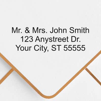 3 Line Stamp Custom Address Stamp - alternate view
