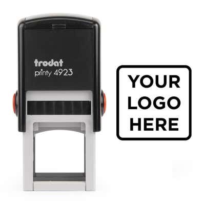 Small Custom Logo Stamp with sample impression 